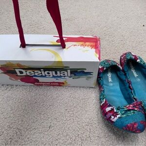 Desigual women’s Floral Ballet Flats - Multicolor